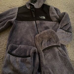 The North Face Kids Gray Fleece Bunting